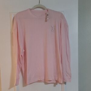 Victoria's Secret Pink Crewneck Long Sleeve Lounge Tee Women's M